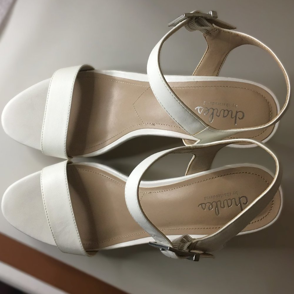 CHARLES BY CHARLES DAVID "Lambert" Cork heeled sandal - Picture 4 of 14